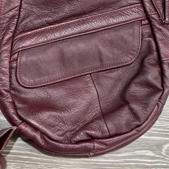 Share Wine Accent Leather Boho Western Soft Crossbody Y2K Travel Sling Shoulder - Picture 4 of 8